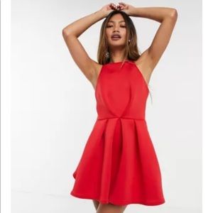 ✨NWT ✨Red Halter Mini Dress